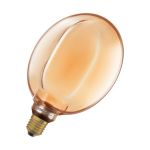 Osram Vintage 1906 LED E27 Globe Filament Gold 183mm 4W 220lm - 818 Extra Warm White | Dimmable - Replaces 22W