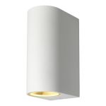 D'Lite Wall Light Vossem Long Aluminium White Up & Down| IP54 - Suitable For 2x GU10