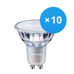 Multipack 10x Philips MASTER Value LED Spot GU10 PAR16 3.7W 270lm 36D - 930 Warm White | Best Colour Rendering - Dimmable - Replaces 35W
