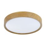 Eglo Ceiling Light Musurita Steel Wood White 14.6W 1600lm - 830 Warm White | IP20 
