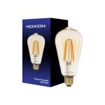Noxion Lucent LED E27 Edison Filament Amber 7.2W 630lm -  822 Extra Warm White | Dimmable - Replaces 50W