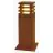 SLV Square 40 Floor Lamp Steel Rusty Square 9W 90lm - 830 Warm White | Outdoor - IP55