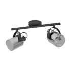 Eglo Ceiling Light Berregas Steel Black Chrome | IP20 - Suitable for 2x E27 